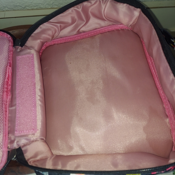 Flamingo and Cactus Print Cosmetic Bag - Picture 2 of 3